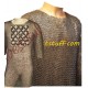 Set of 2 chain mail shirts Full Round Riveted and Flat Solid Ring Shirt
