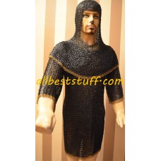 Lot of Chain Mail Armor Leather Armor and Leather Boots