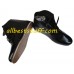 Medieval Leather Shoes Black Ankle Shoes
