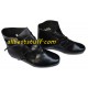 Medieval Leather Shoes Black Ankle Shoes