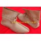 Medieval Leather Shoe Natural Leather Ankle Length Brown