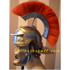 Medieval Helmet Roman Centurion Helmet with Plume Medieval SCA & LARP